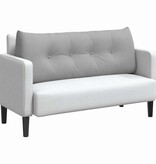 VidaXL Rugkussen Wolkengrijs 120 x 24 x 50 cm Stof