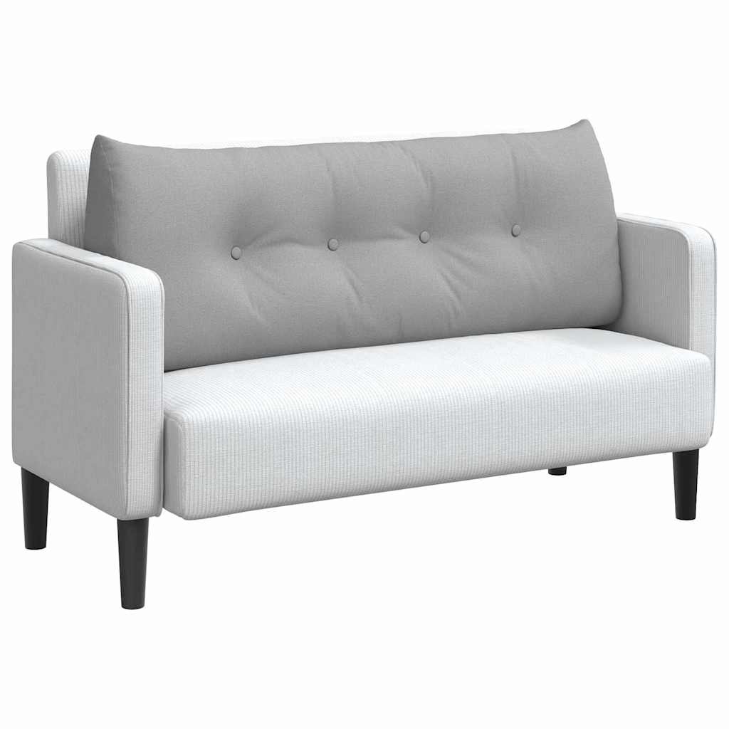 VidaXL Rugkussen Wolkengrijs 120 x 24 x 50 cm Stof