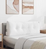 VidaXL Rugkussen Wit 120 x 24 x 50 cm Stof