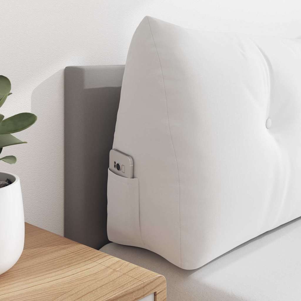 VidaXL Rugkussen Wit 120 x 24 x 50 cm Stof