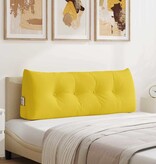 VidaXL Rugkussen Lichtgeel 120 x 24 x 50 cm Stof