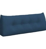VidaXL Rugkussen Blauw 120 x 24 x 50 cm Stof