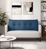 VidaXL Rugkussen Blauw 120 x 24 x 50 cm Stof