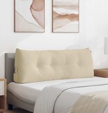 VidaXL Rugkussen Crème 120 x 24 x 50 cm Stof