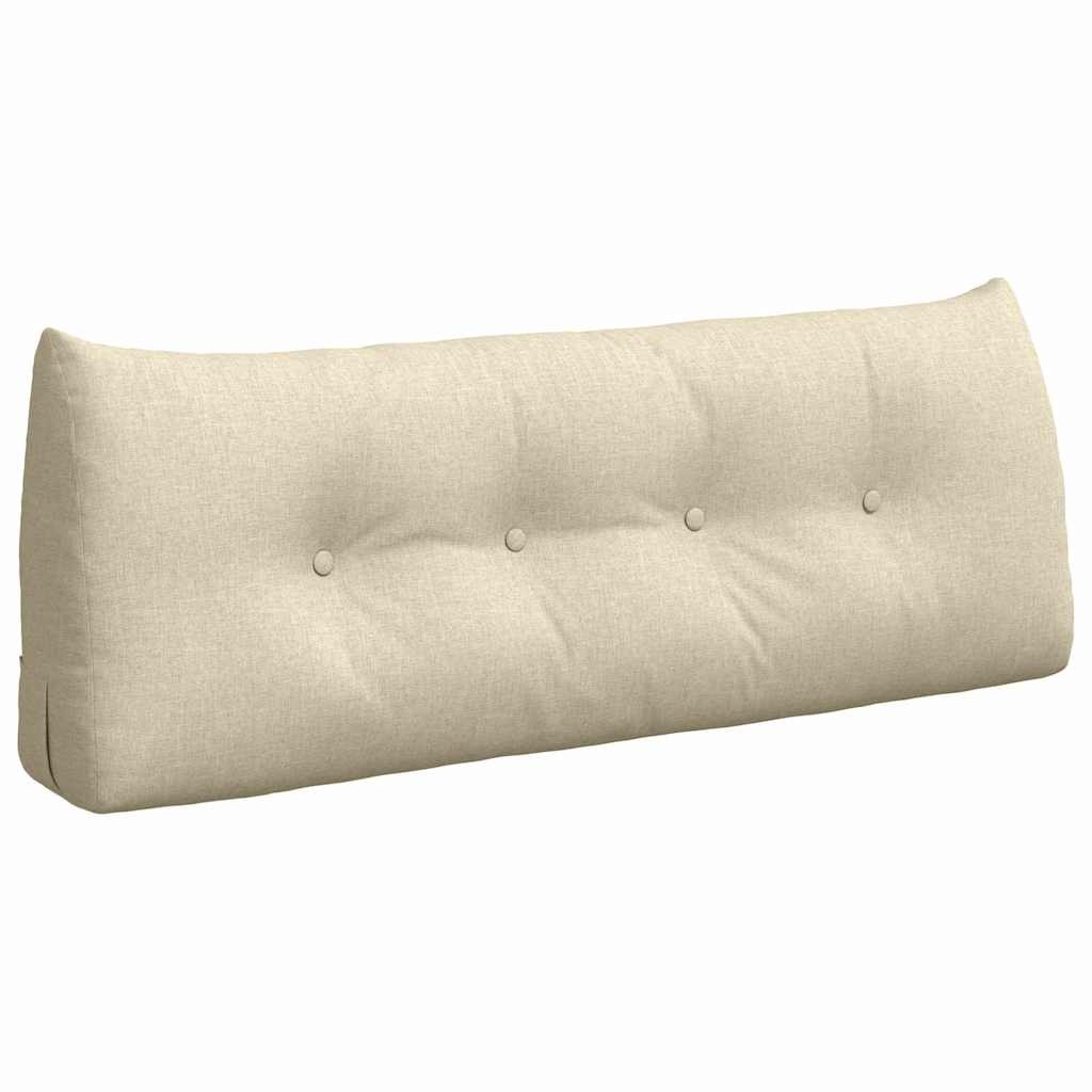 VidaXL Rugkussen Crème 120 x 24 x 50 cm Stof