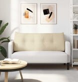 VidaXL Rugkussen Crème 120 x 24 x 50 cm Stof