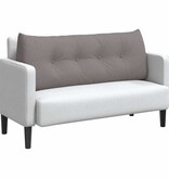 VidaXL Rugkussen Taupe 120 x 24 x 50 cm Stof