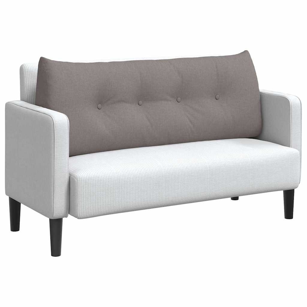 VidaXL Rugkussen Taupe 120 x 24 x 50 cm Stof