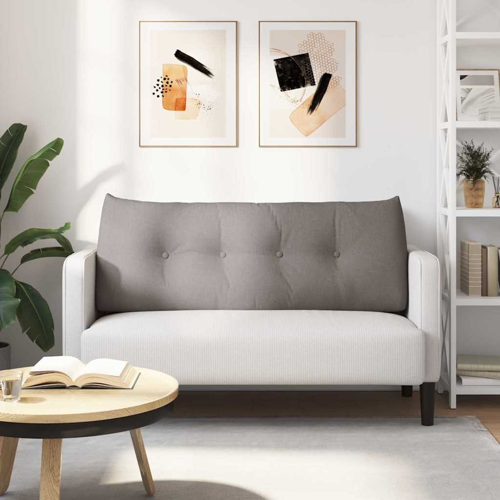 VidaXL Rugkussen Taupe 120 x 24 x 50 cm Stof