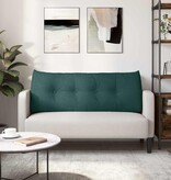 VidaXL Rugkussen Donkergroen 120 x 24 x 50 cm Stof