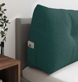 VidaXL Rugkussen Donkergroen 120 x 24 x 50 cm Stof