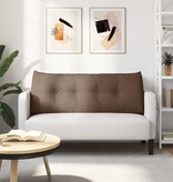 VidaXL Rugkussen Bruin 120 x 24 x 50 cm Stof