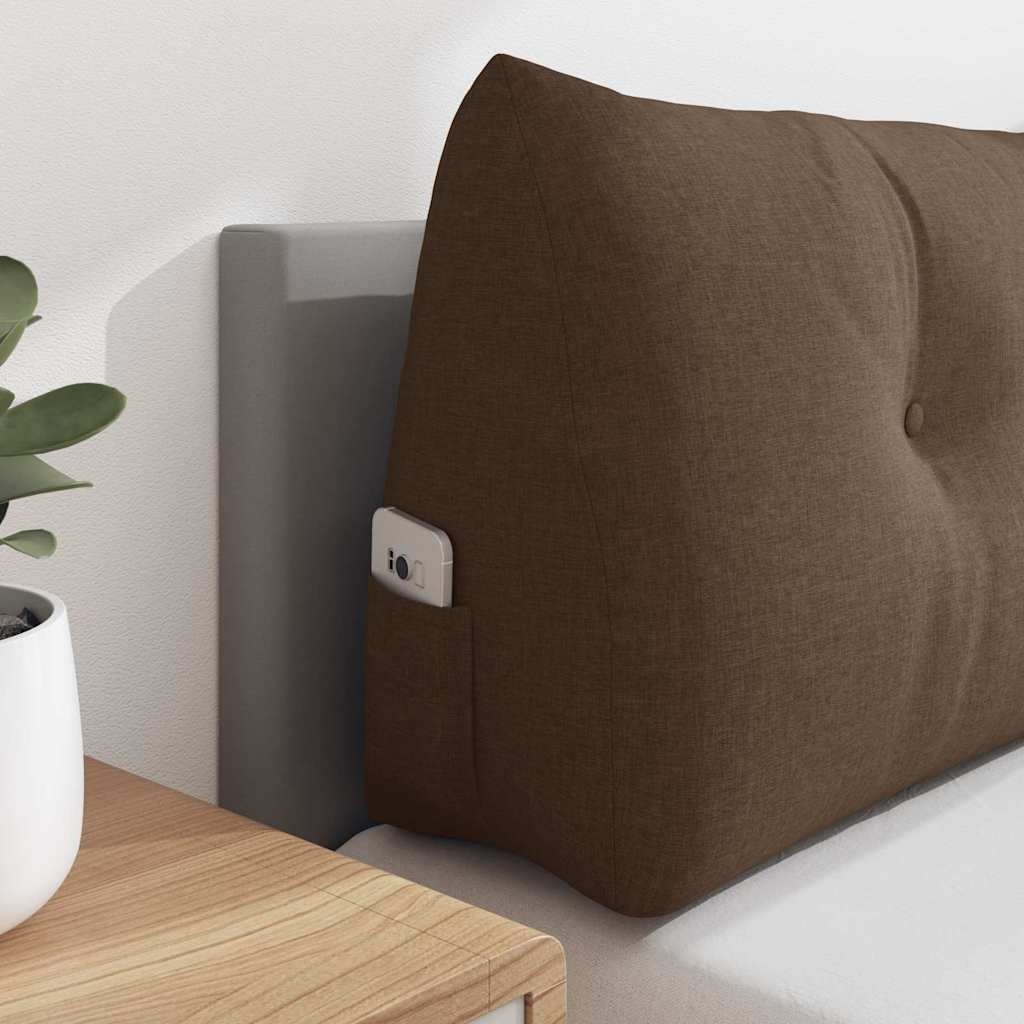 VidaXL Rugkussen Bruin 120 x 24 x 50 cm Stof