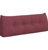 VidaXL Rugkussen Wijnrood 120 x 24 x 50 cm Stof