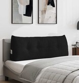VidaXL Rugkussen Zwart 120 x 24 x 50 cm Stof