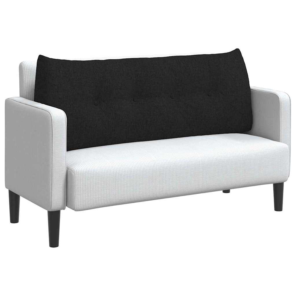 VidaXL Rugkussen Zwart 120 x 24 x 50 cm Stof