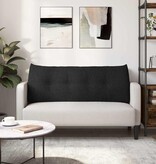 VidaXL Rugkussen Zwart 120 x 24 x 50 cm Stof