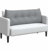 VidaXL Rugkussen Lichtgrijs 120 x 24 x 50 cm Stof