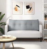 VidaXL Rugkussen Lichtgrijs 120 x 24 x 50 cm Stof