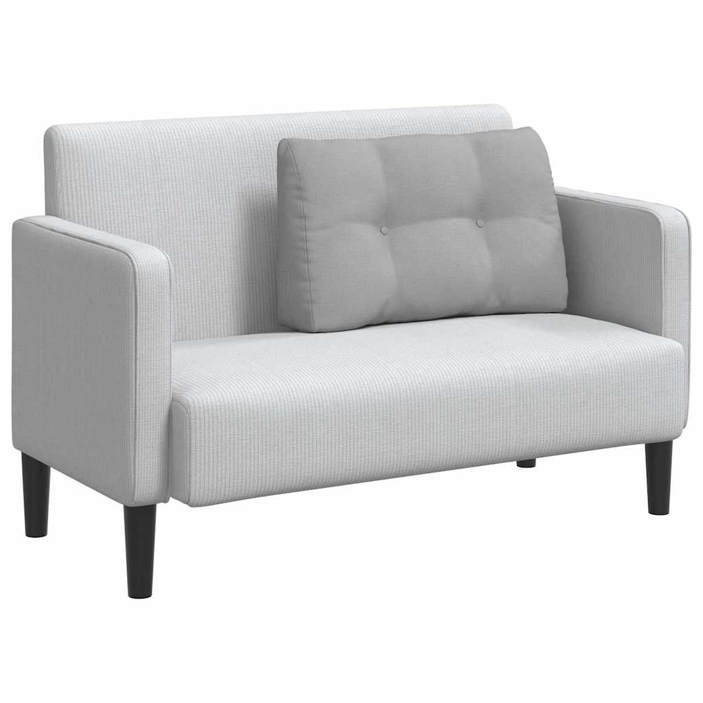 VidaXL Rugkussen Wolkengrijs 80 x 24 x 50 cm Stof