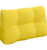 VidaXL Rugkussen Lichtgeel 80 x 24 x 50 cm Stof