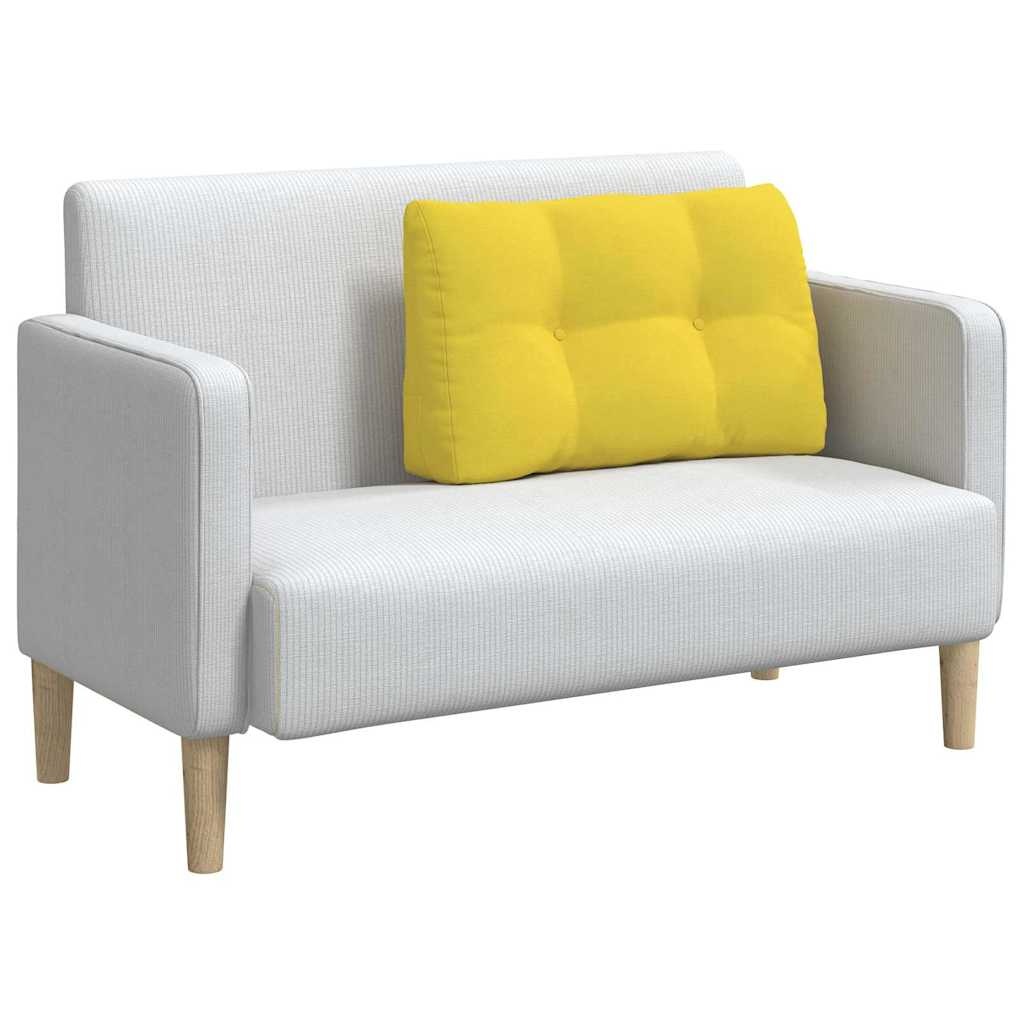 VidaXL Rugkussen Lichtgeel 80 x 24 x 50 cm Stof