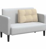 VidaXL Rugkussen Crème 80 x 24 x 50 cm Stof