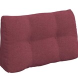 VidaXL Rugkussen Wijnrood 80 x 24 x 50 cm Stof