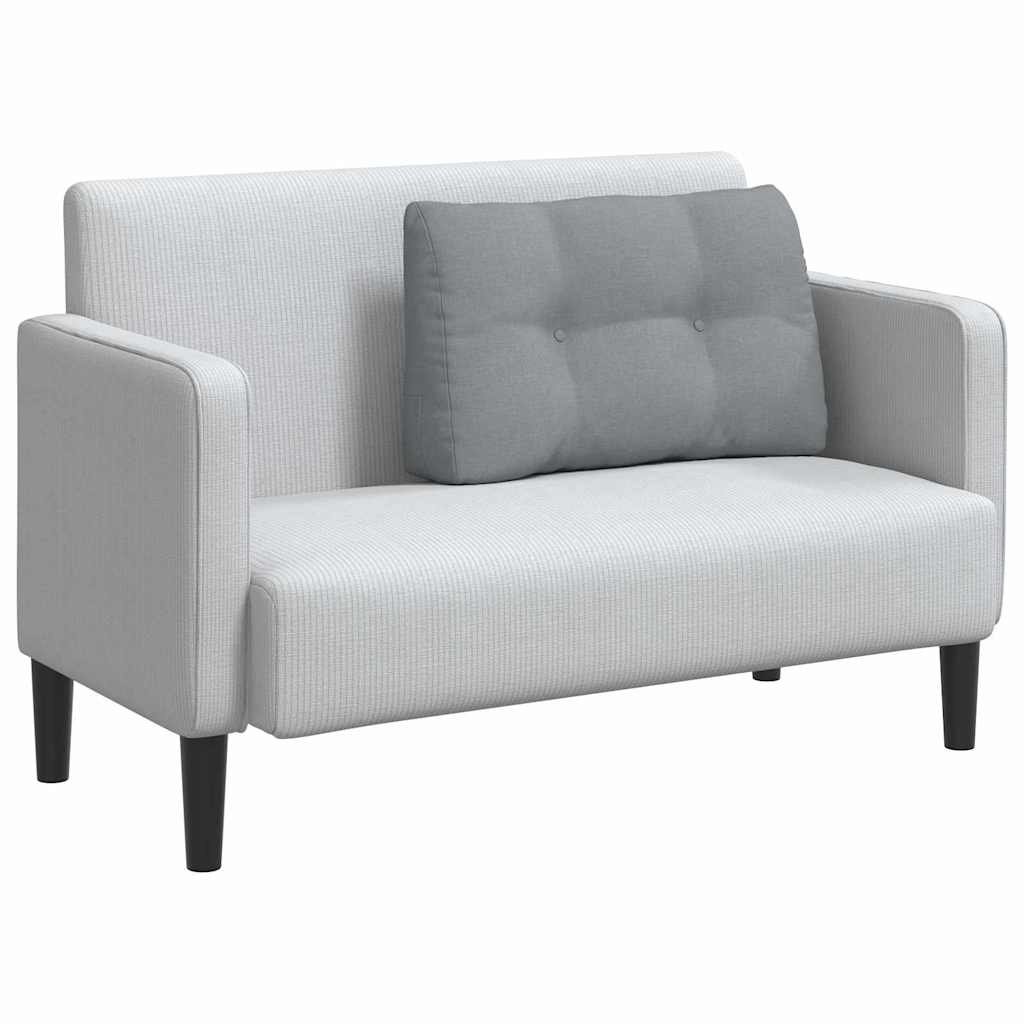 VidaXL Rugkussen Lichtgrijs 80 x 24 x 50 cm Stof