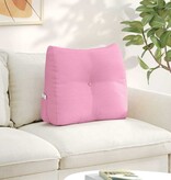 VidaXL Rugkussen Roze 60 x 24 x 50 cm Stof