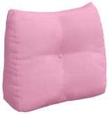 VidaXL Rugkussen Roze 60 x 24 x 50 cm Stof