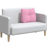 VidaXL Rugkussen Roze 60 x 24 x 50 cm Stof