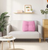 VidaXL Rugkussen Roze 60 x 24 x 50 cm Stof