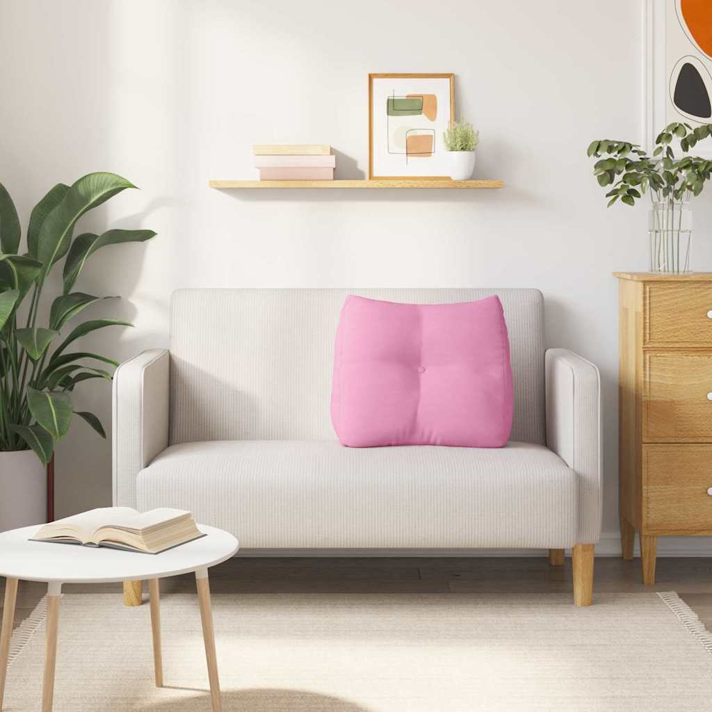 VidaXL Rugkussen Roze 60 x 24 x 50 cm Stof