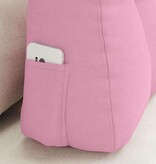 VidaXL Rugkussen Roze 60 x 24 x 50 cm Stof