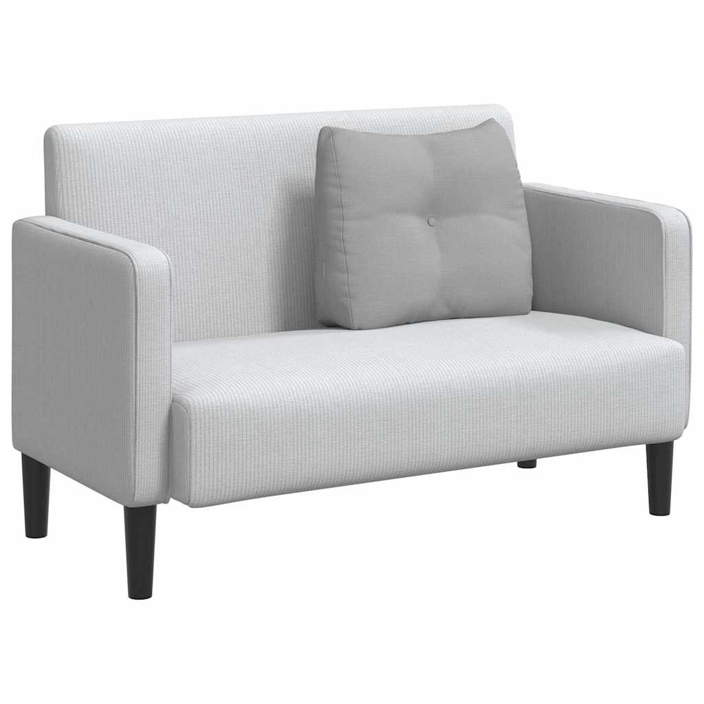 VidaXL Rugkussen Wolkengrijs 60 x 24 x 50 cm Stof