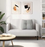 VidaXL Rugkussen Wolkengrijs 60 x 24 x 50 cm Stof