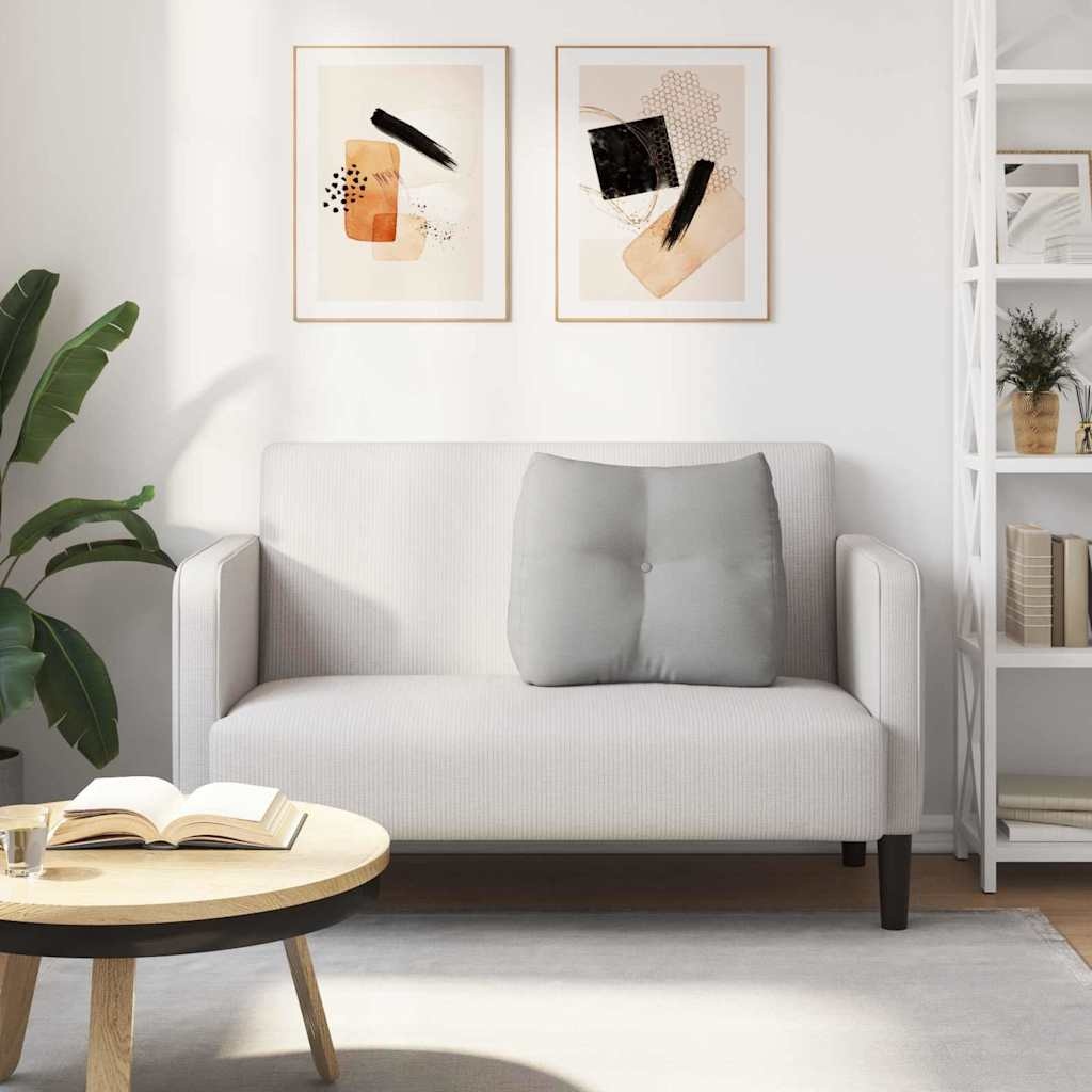 VidaXL Rugkussen Wolkengrijs 60 x 24 x 50 cm Stof