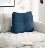 VidaXL Rugkussen Blauw 60 x 24 x 50 cm Stof
