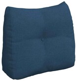 VidaXL Rugkussen Blauw 60 x 24 x 50 cm Stof