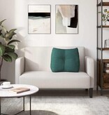 VidaXL Rugkussen Donkergroen 60 x 24 x 50 cm Stof