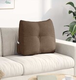 VidaXL Rugkussen Bruin 60 x 24 x 50 cm Stof