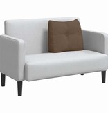 VidaXL Rugkussen Bruin 60 x 24 x 50 cm Stof