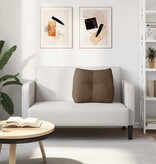 VidaXL Rugkussen Bruin 60 x 24 x 50 cm Stof