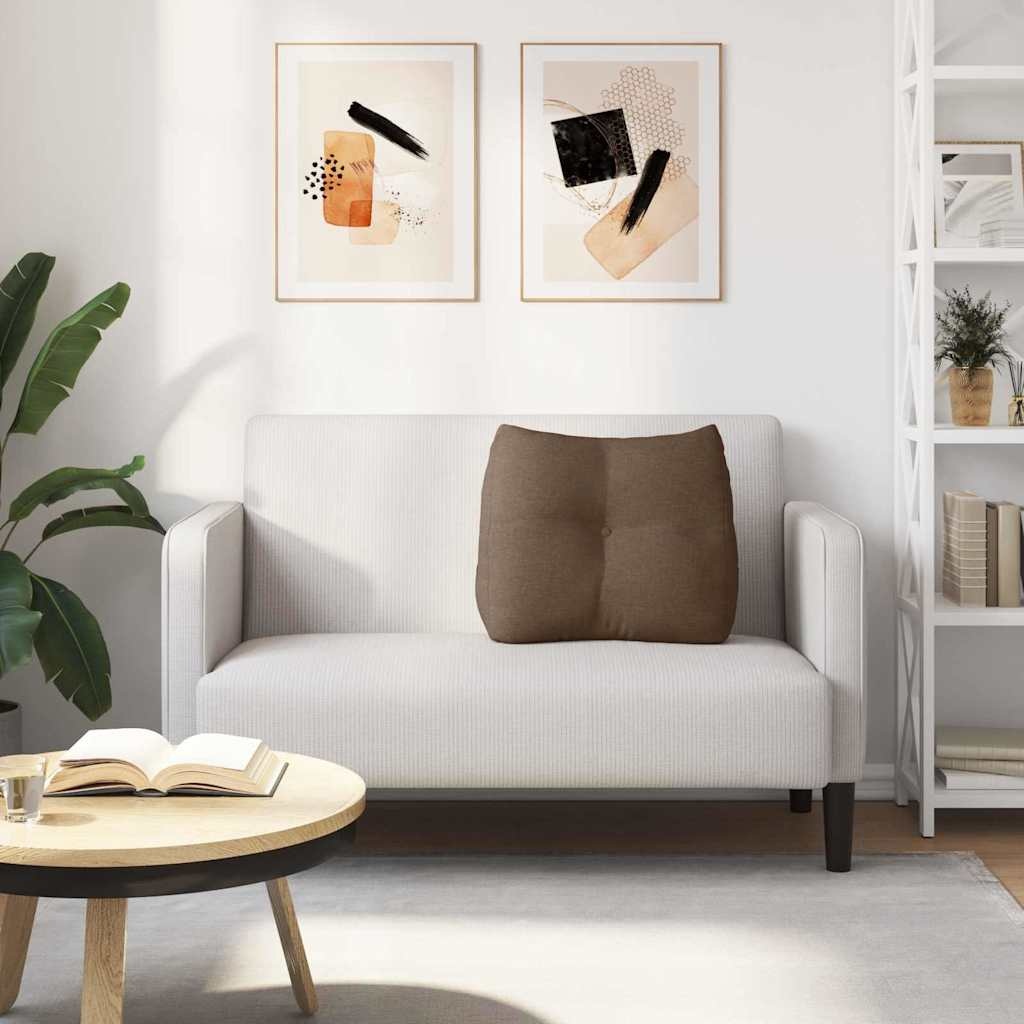 VidaXL Rugkussen Bruin 60 x 24 x 50 cm Stof