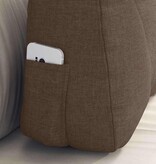 VidaXL Rugkussen Bruin 60 x 24 x 50 cm Stof