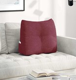 VidaXL Rugkussen Wijnrood 60 x 24 x 50 cm Stof