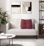 VidaXL Rugkussen Wijnrood 60 x 24 x 50 cm Stof