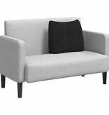 VidaXL Rugkussen Zwart 60 x 24 x 50 cm Stof