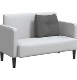 VidaXL Rugkussen Donkergrijs 60 x 24 x 50 cm Stof